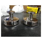 Bntuk Suction Cup Hooks for Shower, Removable Towel Hooks for Bathroom Window Glass Door Wall, Bath Robe Looafh Hook for Hanging - 2 Pack, Chrome