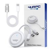 Wireless USB C Transmitter and HDMI Receiver, 2.4G/5G Wireless USB-C to HDMI Extender 98FT/30M,1080P Wireless Display Adapter Stream Video/Audio to TV/Monitor/Projector from Laptop,iPad,Phone,Mac mini