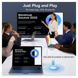 Wireless USB C Transmitter and HDMI Receiver, 2.4G/5G Wireless USB-C to HDMI Extender 98FT/30M,1080P Wireless Display Adapter Stream Video/Audio to TV/Monitor/Projector from Laptop,iPad,Phone,Mac mini