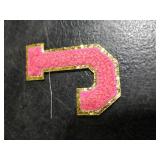 WILLBOND 52 Pcs Self Adhesive Chenille Letter Patches 2.2/2.8 Inch A-Z Embroidered Alphabet Stickers for Clothes Bag Hat DIY Craft Supplies Valentines Wedding Personalized Gift(Rose Red,2.2 Inch)