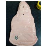 PINA Dog Winter Coat with Faux Fur Hood, Windproof and Warm, Suitable for Small to Large Dogs, Pink, M