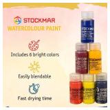 Stockmar Watercolor Paint- 6 Set, Washable Paint for Kids, Homeschoolers & Students, Waldorf Art Supplies (6 Bottles, 20 mL each)