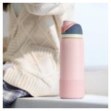 Lpaacat Boot for Owala 32 oz Twist/FreeSip/Flip Stainless Steel Water Bottle, Silicone Rubber Bottom Protector for Owala 32 oz Water Bottle (Light Pink)