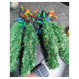 Windpnn Upgraded 4-Pack Solar Christmas Garden Stake Lights, Decorative Xmas Tree Solar Christmas Yard Stake Outdoor Waterproof Pathway Lights for Garden Patio Yard Decorations