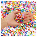 Shappy 2000 Pieces 6 mm Mini Pom Poms Christmas for Craft Making, Christmas Holiday Costume Small Pom Balls Hobby Supplies and DIY Crafts Decorations (Multicolored)