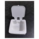 Floss Pick Holder and Qtip Holder with One-Touch Opening,Easy Refill, Compact Storage Case,Storeable Cotton Swabs,Balls,Pads,for Home Or Office(2 Pcs)