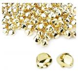 Augshy Bulk Pieces Jingle Bells 4/5Inch Craft Bell Bulk for Christmas Home and Pet Decorations (Gold)