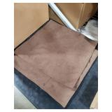 FUTEI Brown Chenille Throw Pillow Covers 22x22 Inch Set of 2,Edges Double-Stitched Cushion Cases,Modern Home Decor for Couch Living Room