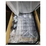 160L Laundry Hamper with Lid, Rolling Laundry Basket with Wheels, Large & Tall Dirty Clothes Hamper with Metal Frame and Removable Bag for Bedroom Aesthetic, Laundry Room, Bathroom, Dorm-Black