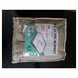 Electric Heated Blanket 72x84 Full Size, Soft Coral Fleece with 4 Heating Levels and 10 Hours Auto-Off, Machine Washable, Cozy Plush Fabric for Home, Light Brown