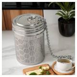 1PC Tea Infuser For Loose Leaf Tea, Extra Fine Mesh Tea Infuser, 304 Stainless Steel with Extended Chain Hook for Black Tea, Rooibos