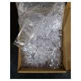 Chuangdi MultiPcs Snowflake Icicle Ornaments for Christmas Tree Twisted Glitter Icicles Acrylic Hanging Drop Decoration for Winter Xmas Holiday Party New Year Outdoor Supplies(Clear)