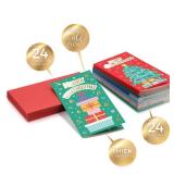 Sweetzer & Orange Christmas Money Cards with Envelopes for Small Kids. 24 Christmas decor sheets for children, 300gsm Greeting notes With (120gsm) Envelopes. Xmas Gift Card Holder.