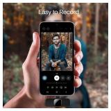 Professional Wireless Lavalier Lapel Microphone for iPhone, iPad, mini Video Recording Mic forInterview Video Podcast Vlog YouTube&Livestream, Noise Reduction, Plug &Play