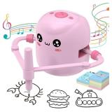 Drawing Robot for Kids, Interactive Educational Drawing Robot with Voice Interaction, Montessori Drawing Learning Toy with 150 Word Cards & 16 Color Pens, Christmas Birthday Present for Kids 5 6 7 8 9