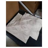 MADIZZ Set of 2 Linen Throw Pillow Covers 20x20 Inch Light Beige Soft Decorative Cushion Cover for Sofa Bedroom Pillow Shell