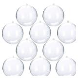 2.75/70mm Clear Plastic Fillable Christmas DIY Craft Ball Ornament Multipack