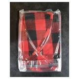 Sattiyrch Small Christmas Tree Skirt 18in, Red Black Buffalo Check Christmas Tree Skirt for Holiday Christmas Decorations (Red Black Buffalo Check, 18in)