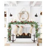 DearHouse 6Ft Pine Garland Christmas Decoration, Artificial Greenery Garland, Artificail Pine Christmas Garland for Holiday Season Mantel Fireplace Table Runner Centerpiece Decor (HD-1339)