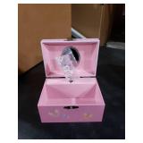 Jewelkeeper Unicorn and Butterfly Themed Jewelry Box Pink for Girls - Wooden Jewelry Box with Velvet Lining for Little Girl