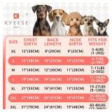 KYEESE Dog Christmas Sweater with Reindeer Pattern, Cozy Holiday Dog Sweater for Small Dogs, Doggie Knitwear with Leash Hole, Soft Warm Festival Pet Clothes, Large