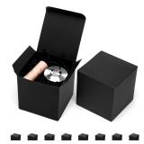 Mcfleet Black Gift Boxes with Lids 4x4x4 Inches 10 Pack Groomsmen Proposal Boxes Cardboard Gift Box for Presents, Craft Boxes for Christmas, Wedding, Graduation, Holiday, Birthday Gift Packaging