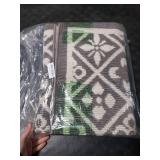 Ileading Indoor Door Mat 3x5ft Absorbent Dog Mats for Muddy Paws,Machine Washable Small Living Room Area Rug with Non-Slip Rubber Backing Low-Profile Inside Carpet for Hallway,Entryway,Kitchen(Grey)