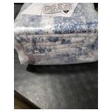 8x10 Area Rug for Living Room Bedroom: Abstract Washable Rug with Anti-Slip Backing Non-Shedding Stain-Resistant Soft Large Carpet for Dining Room Nursery Home Office - Gray/Blue