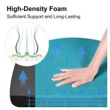 Shinnwa Kitchen Chair Cushions Set of 4, Non-Slip Dining Chair Cushions with Ties and Machine Washable Cover, 4 Pack, 17 x 16.5 x 2in, Teal