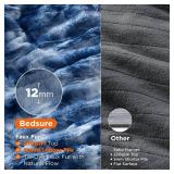 Bedsure Faux Fur Heated Blanket Full Size, Fast Heating Electric Blanket Full Size with 6 Heating Levels & 10 Time Settings, Cozy Gifts for Women Men (72x84 inches, Denim Blue)