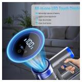 Cordless Vacuum Cleaner, 8-in-1 Strong Power Suction Stick Vacuum Cleaners with 2200 mAh Detachable Battery, Lightweight Self-Standing, 45 Mins Runtime for Home Low-Pile Carpet Pet Hair