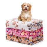 1 Pack 3 Blankets Fluffy Premium Fleece Soft Pet Blanket Flannel Throw for Cat Dog Puppy (Medium 30x20