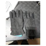 OZERO Winter Gloves for Men Women: Water-Resistant Windproof Insulated Work Gloves Leather Palm for Cold Weather Driving, Shoveling Snow, Hiking (Gray, Large)