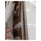 allen roth Cantrell 72-in Clear Oak Undermount Double Sink Bathroom Vanity with White Top - Retail: $1379