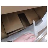 allen roth Cantrell 72-in Clear Oak Undermount Double Sink Bathroom Vanity with White Top - Retail: $1379