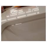 allen roth Cantrell 72-in Clear Oak Undermount Double Sink Bathroom Vanity with White Top - Retail: $1379