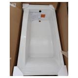Kohler K-26109-La Entity 60  Three Wall Alcove Acrylic Soaking Tub - White - Retail: $753