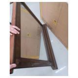 Mar Vista 48 in. W x 40 in. H Rectangle Walnut Mirror, (Dresser Not Included) - Retail: $413