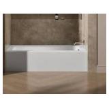 Kohler 60 x 32 Cast Iron Alcove Bath, Right Drain - Retail: $1200