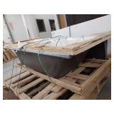 Kohler 60 x 32 Cast Iron Alcove Bath, Right Drain - Retail: $1200