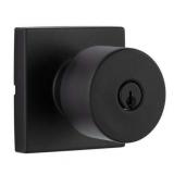 Miseno Mlk1090 Quattro Shaker Single Cylinder Keyed Entry Door Knob Set, Black, 2 Pack, (Incomplete)