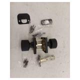 Miseno Mlk1090 Quattro Shaker Single Cylinder Keyed Entry Door Knob Set, Black, 2 Pack, (Incomplete)