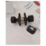 Miseno Mlk1090 Quattro Shaker Single Cylinder Keyed Entry Door Knob Set - Black