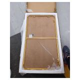 Brass Frame Bathroom Mirror 20x36 inch