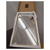 Brass Frame Bathroom Mirror 20x36 inch