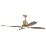 Craftmade Ric604 Ricasso 60inch  4 Blade Led Ceiling Fan - Brass - Retail: $750