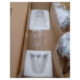 LNC Minimalist Modern 3-Light Brass Linear Chandelier with Classic Bell Clear Glass Shades