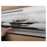 JAZAVA 8 ft. Indoor Aluminum Black 100-240-Volt 69 RPM Industrial Ceiling Fan - Retail: $320