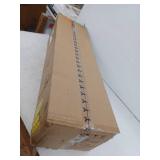 JAZAVA 8 ft. Indoor Aluminum Black 100-240-Volt 69 RPM Industrial Ceiling Fan - Retail: $320