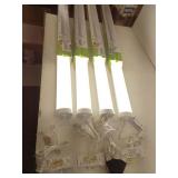 Feit Electric 4 ft. 55-Watt 4000K Bright White 5000 Lumens White Integrated LED Linkable Hanging Motion Sense Shop Light, 8 Pack- Retail: $330